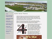 Tablet Screenshot of kieferhorsetrailers.com